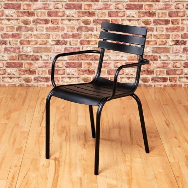 Commercial Dining Chair Metal Black