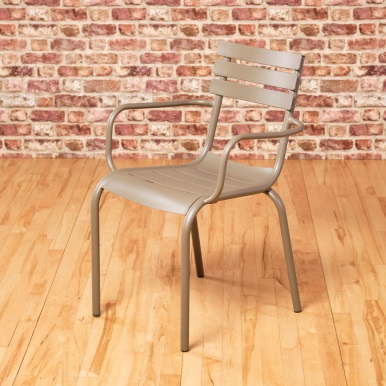 Commercial Dining Chair Metal Cappuccino