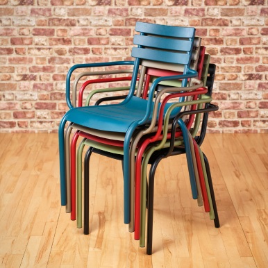 Commercial Dining Chair Metal Colourful