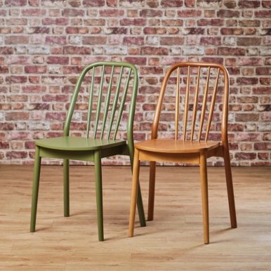 Commercial Dining Chair Wood Dellen Coloured
