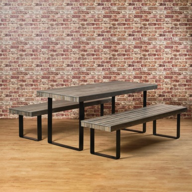 Commercial Dining Table and Benches