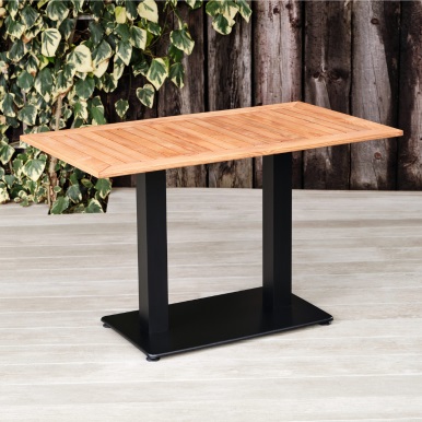 Commercial Dining Table rectangular hardwood
